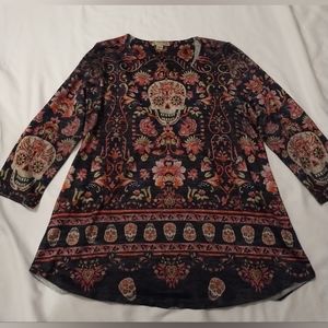 Women's print top, M